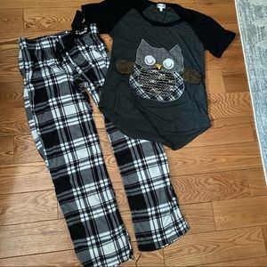 🖤3/$25 Women’s Owl Pajama Set